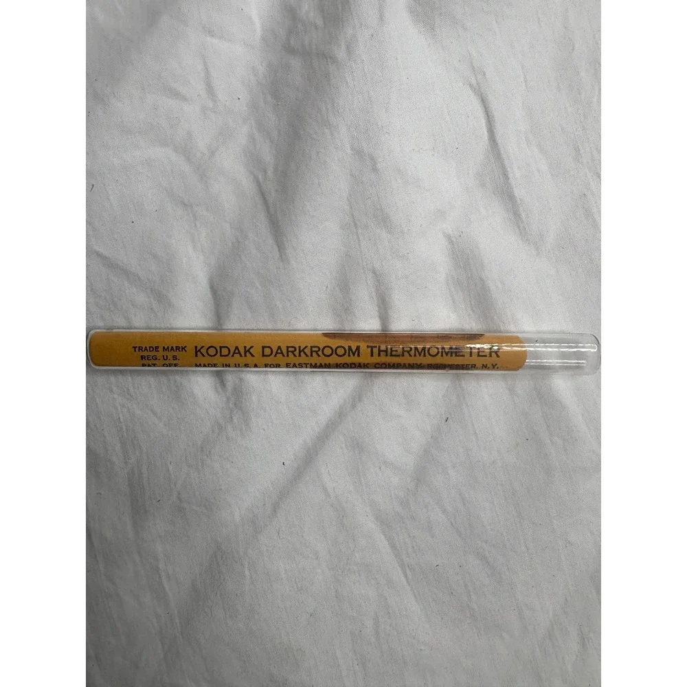 Vintage Kodak Darkroom Thermometer Glass Tube Eastman Rochester NY